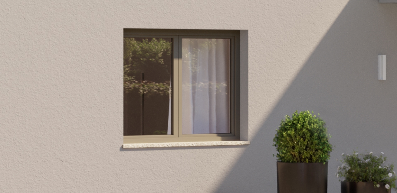 Kunststofffenster in Quarzgrau