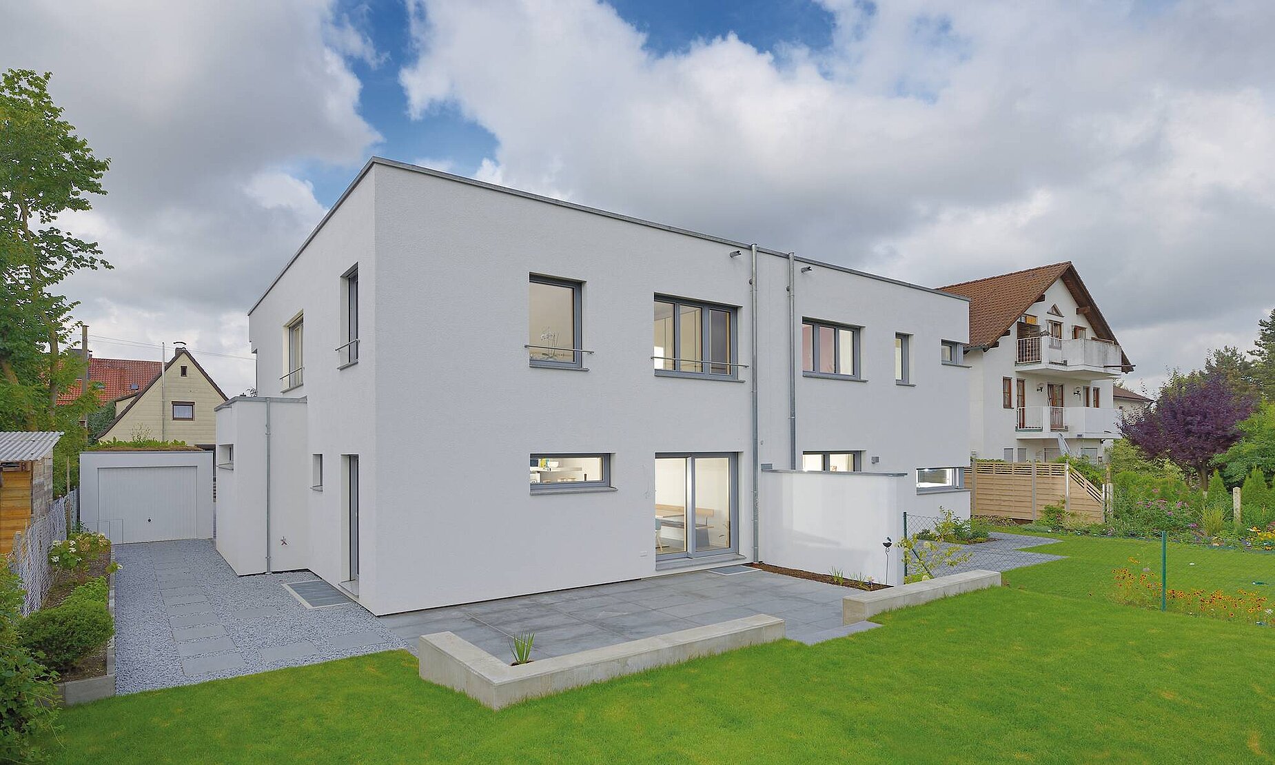 Doppelhaus für zwei Familien