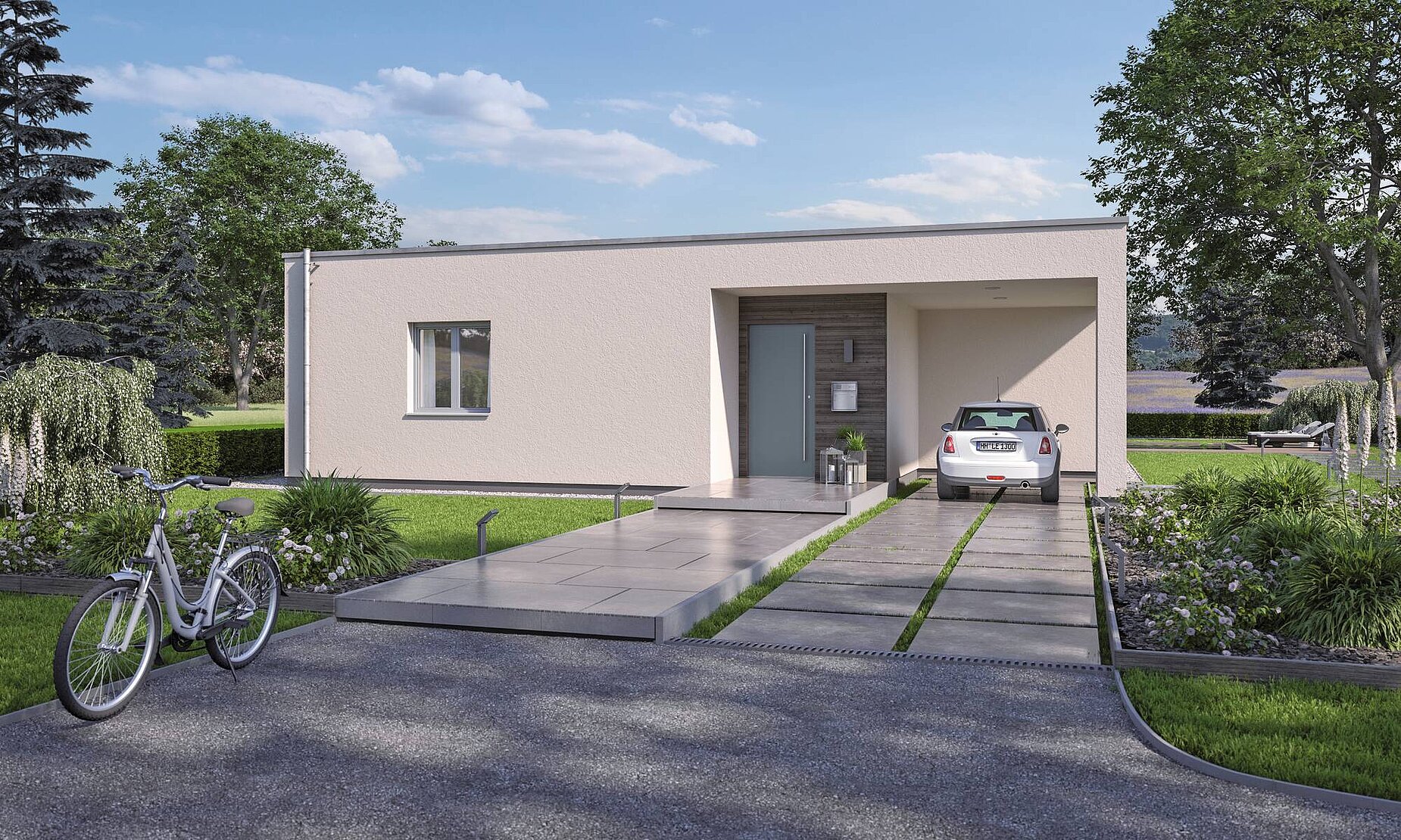 WeberHaus Bungalow mit Flachdach