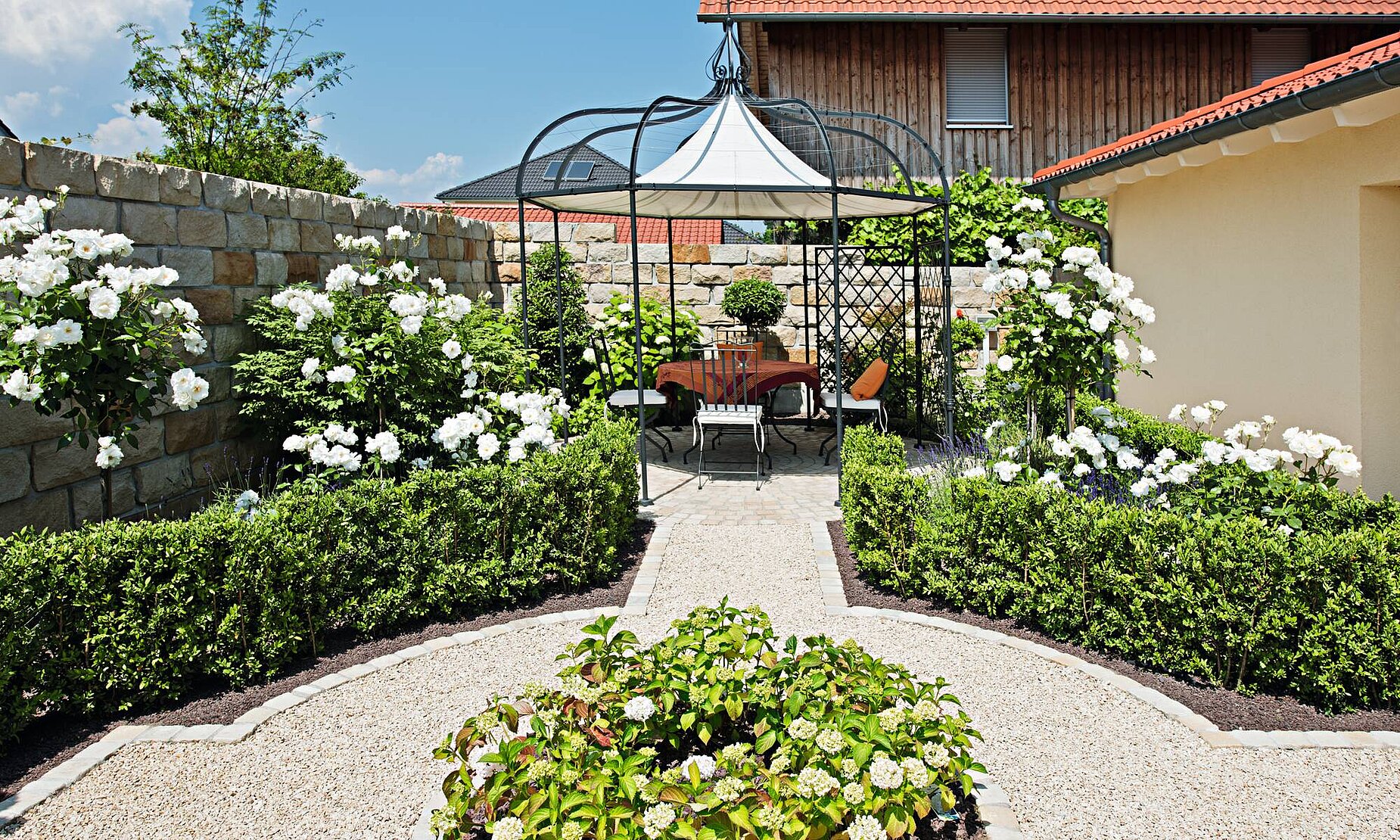 Garten mit Haus