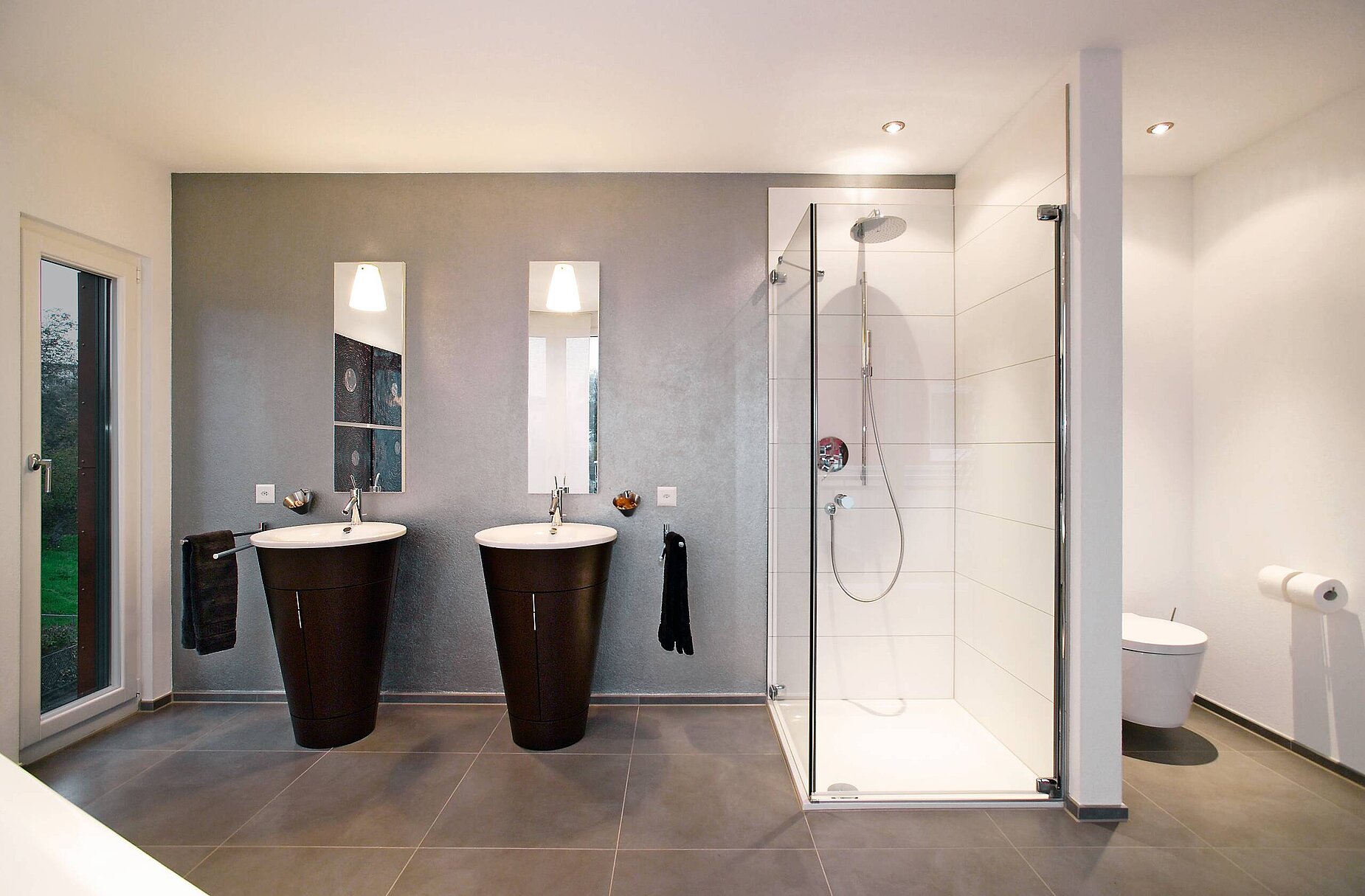 Semi-detached luxury prefab home