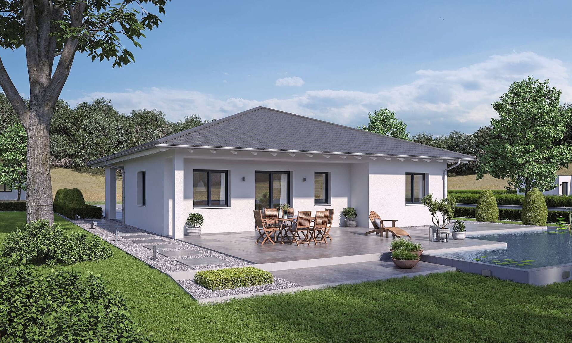 WeberHaus Bungalow mit Zeltdach