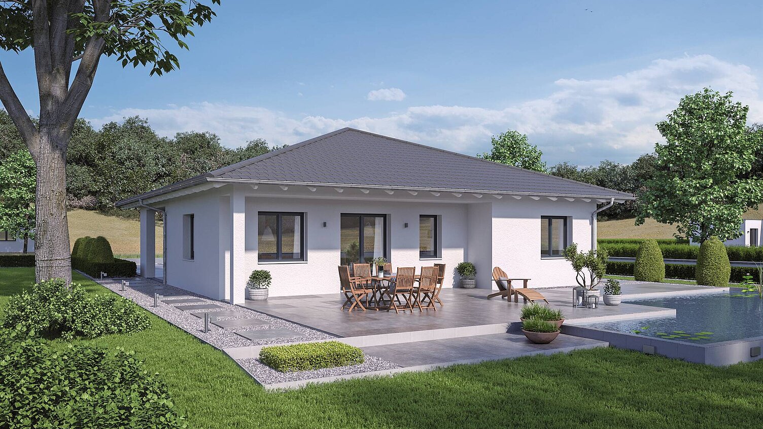 WeberHaus Bungalow mit Zeltdach