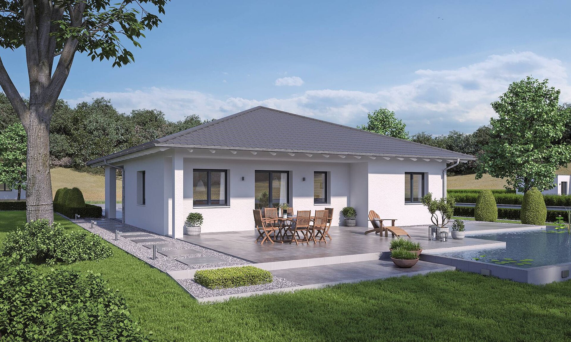 WeberHaus Bungalow mit Zeltdach