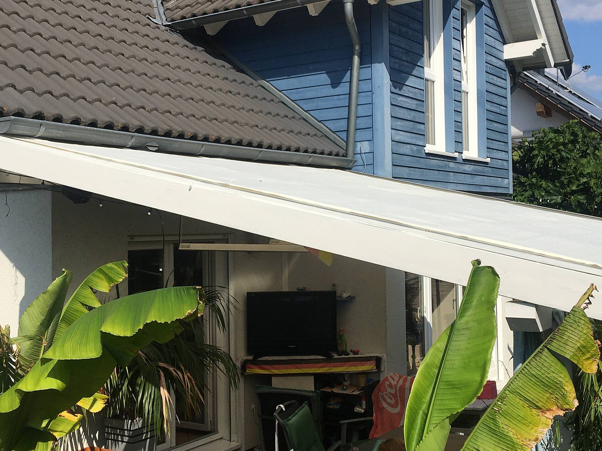 Terrasse mit Outdoor TV