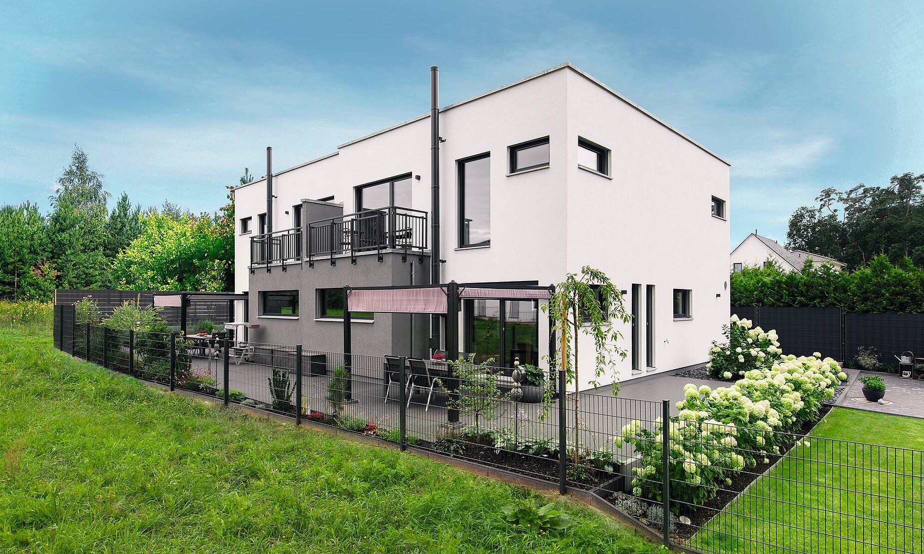 Modernes Doppelhaus