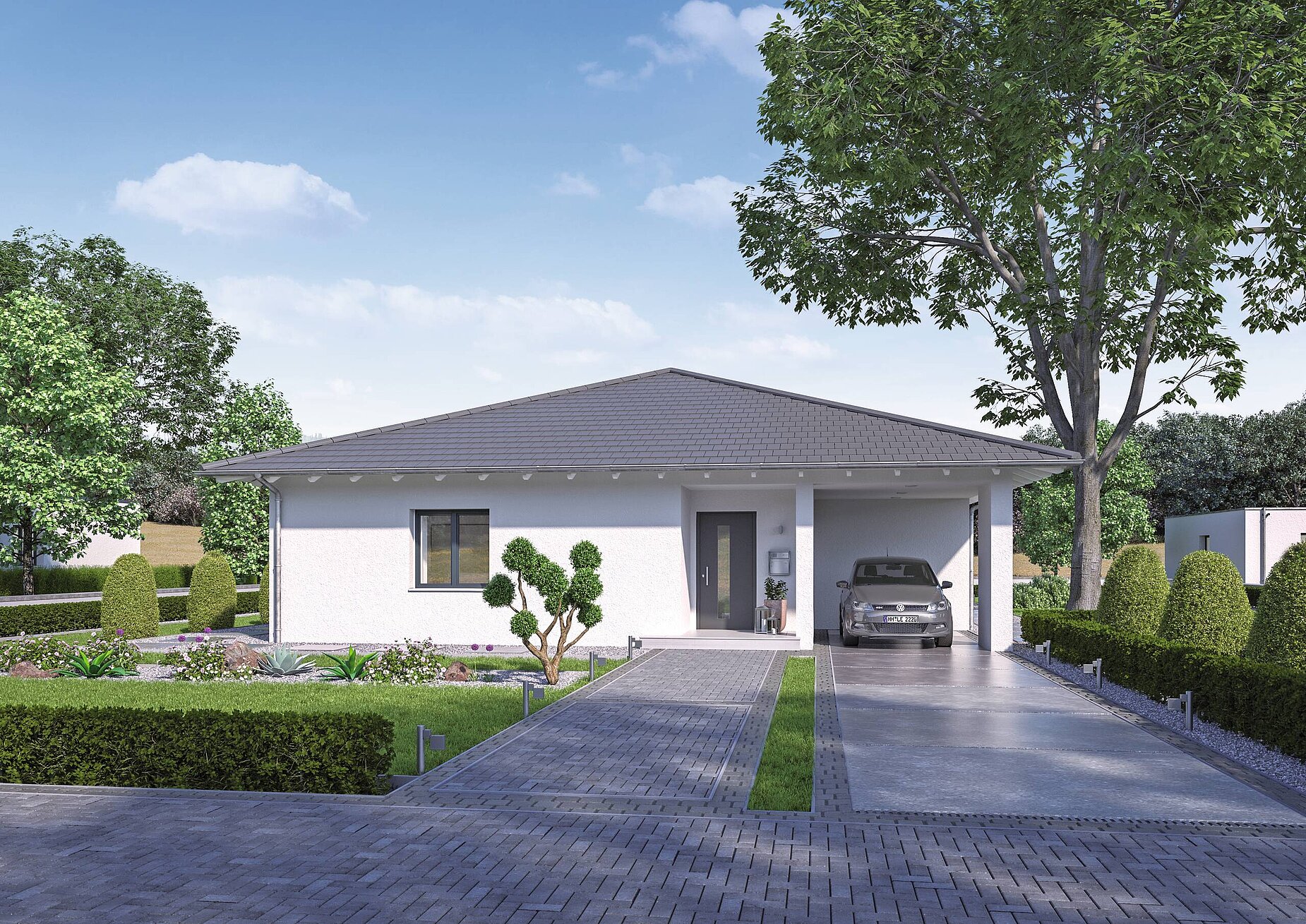 WeberHaus Bungalow mit Walmdach