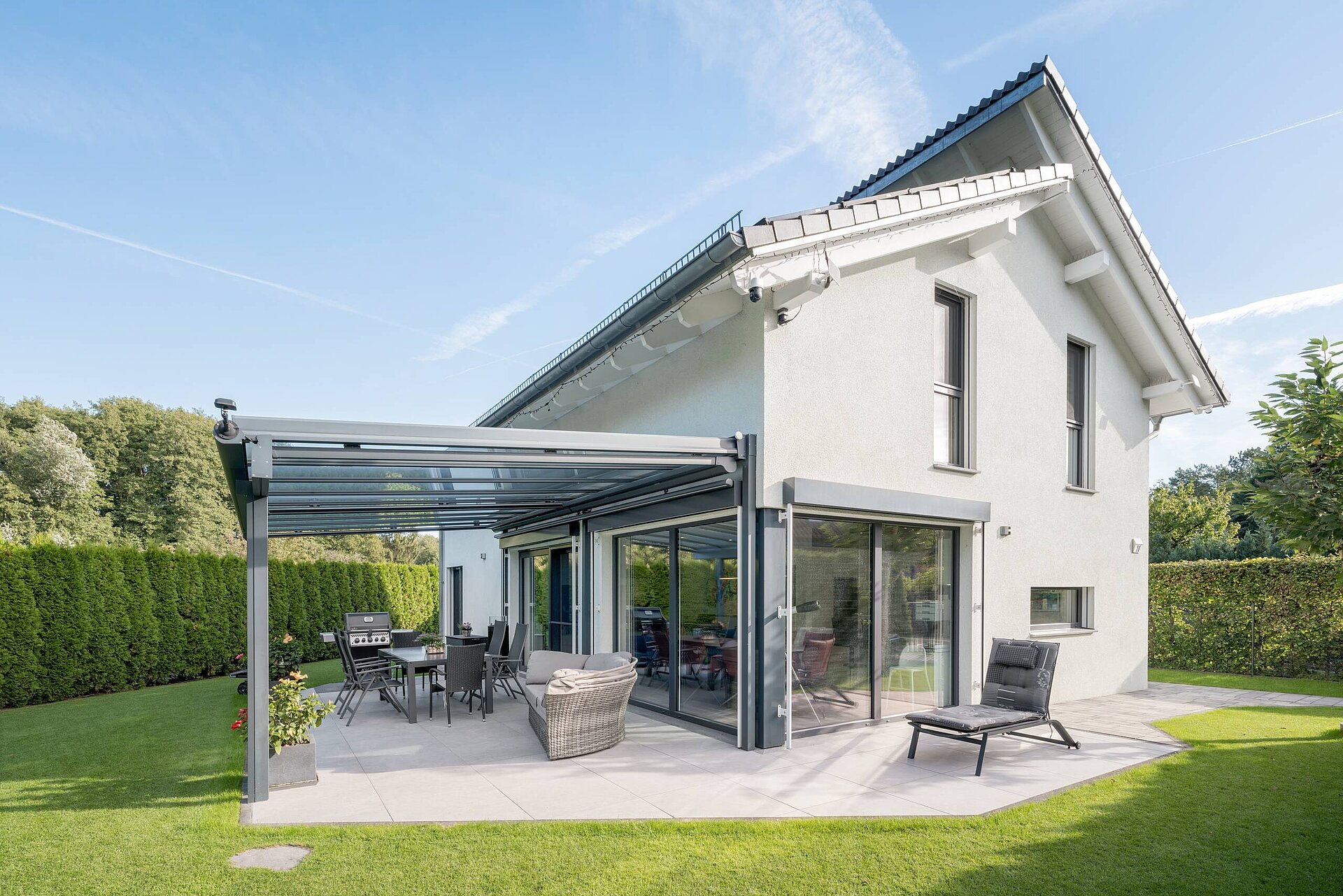 Modernes Einfamilienhaus mit Pultdach Einfamilienhaus