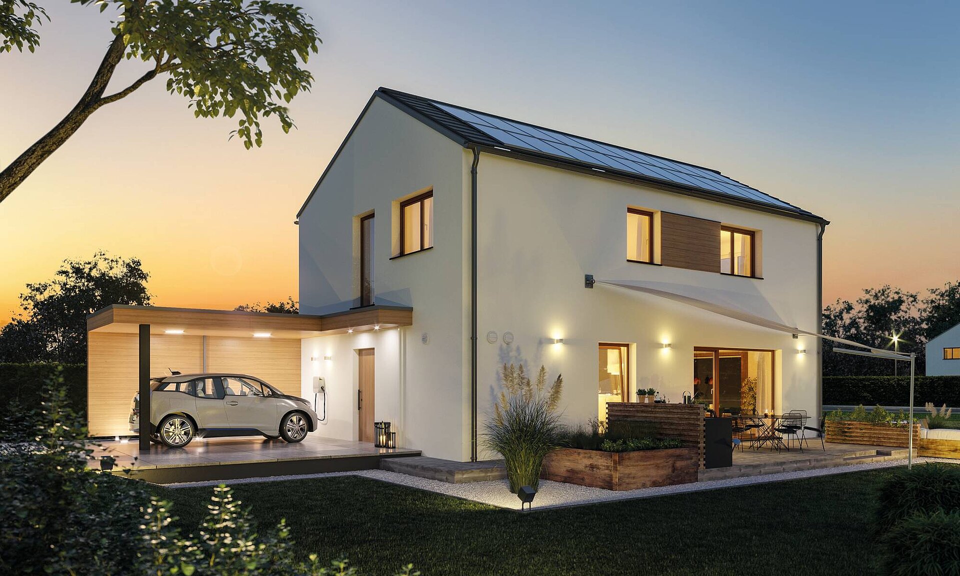 Einfamilienhaus aus der Baureihe sunshine Musterhaus in Rheinau-Linx