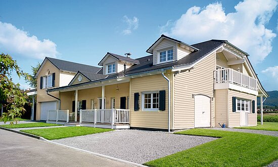 Custom-built timber frame home