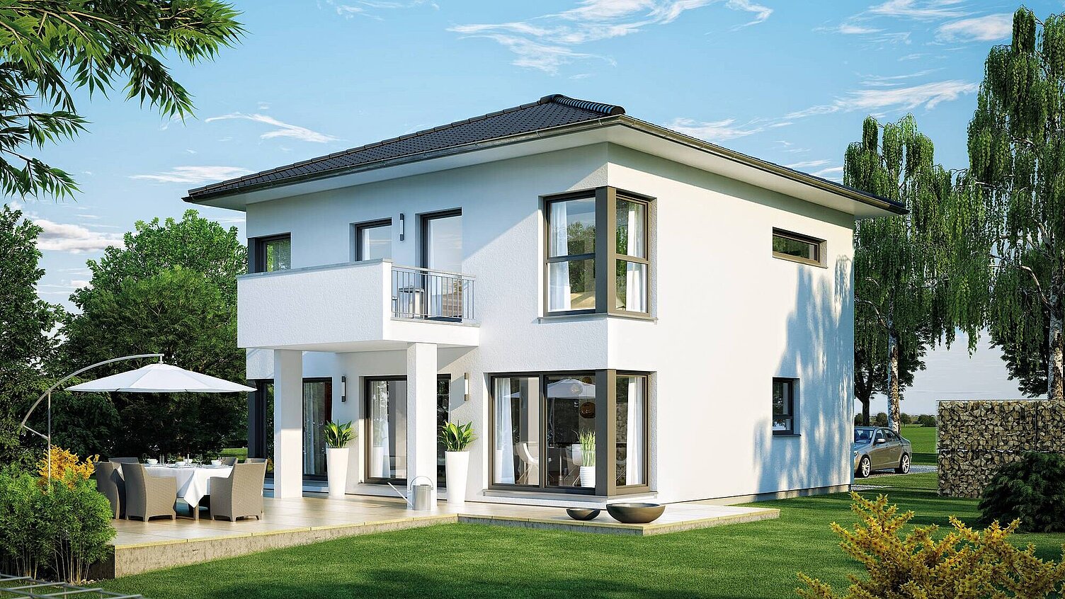 Musterhaus Außenansicht