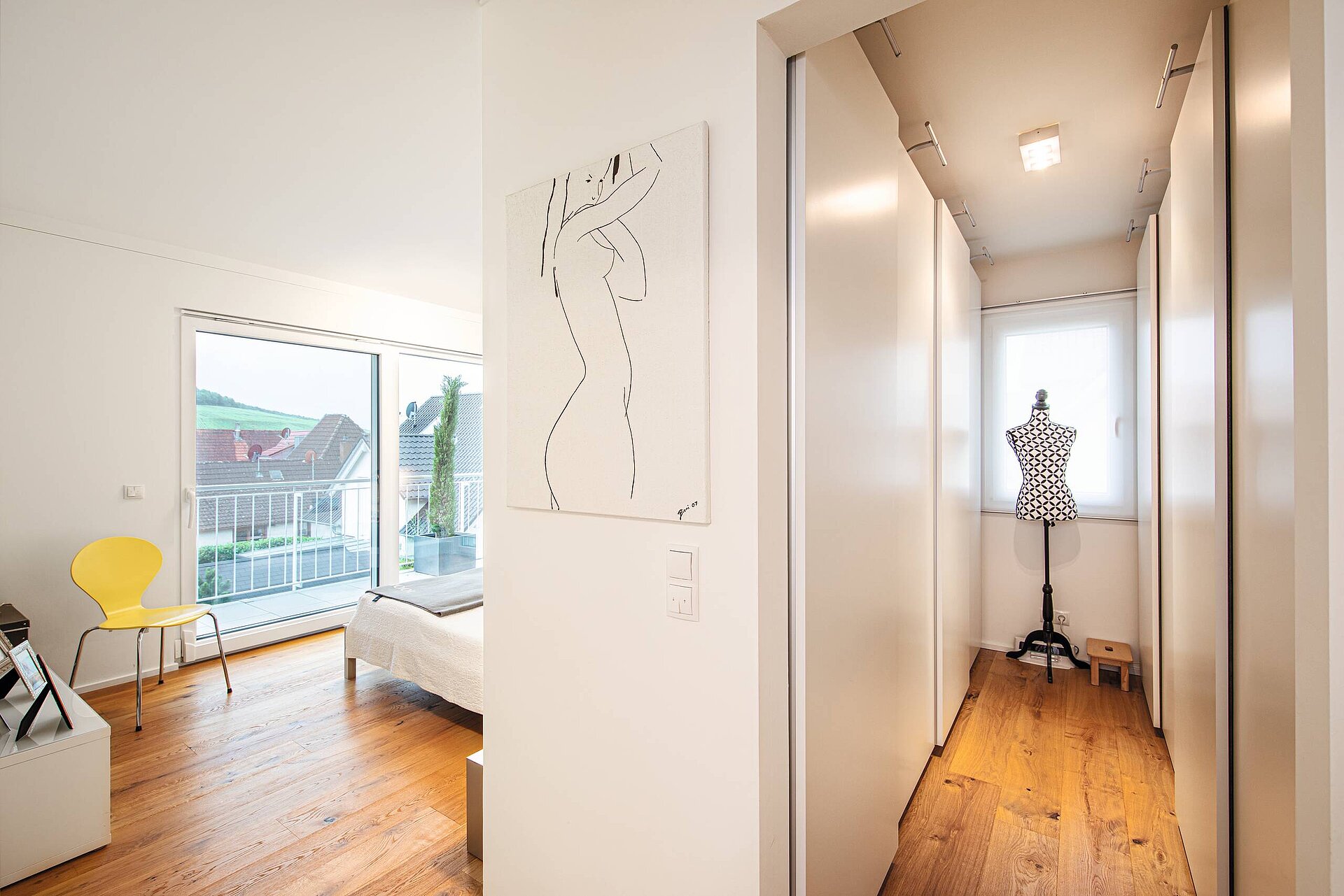 Schlafzimmer mit Ankleide