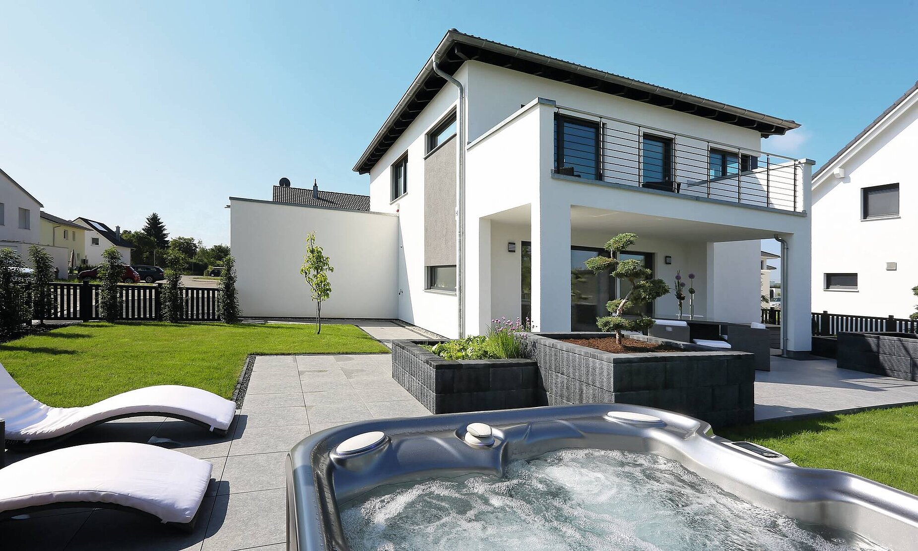 1,5-geschossiges Haus mit Whirlpool