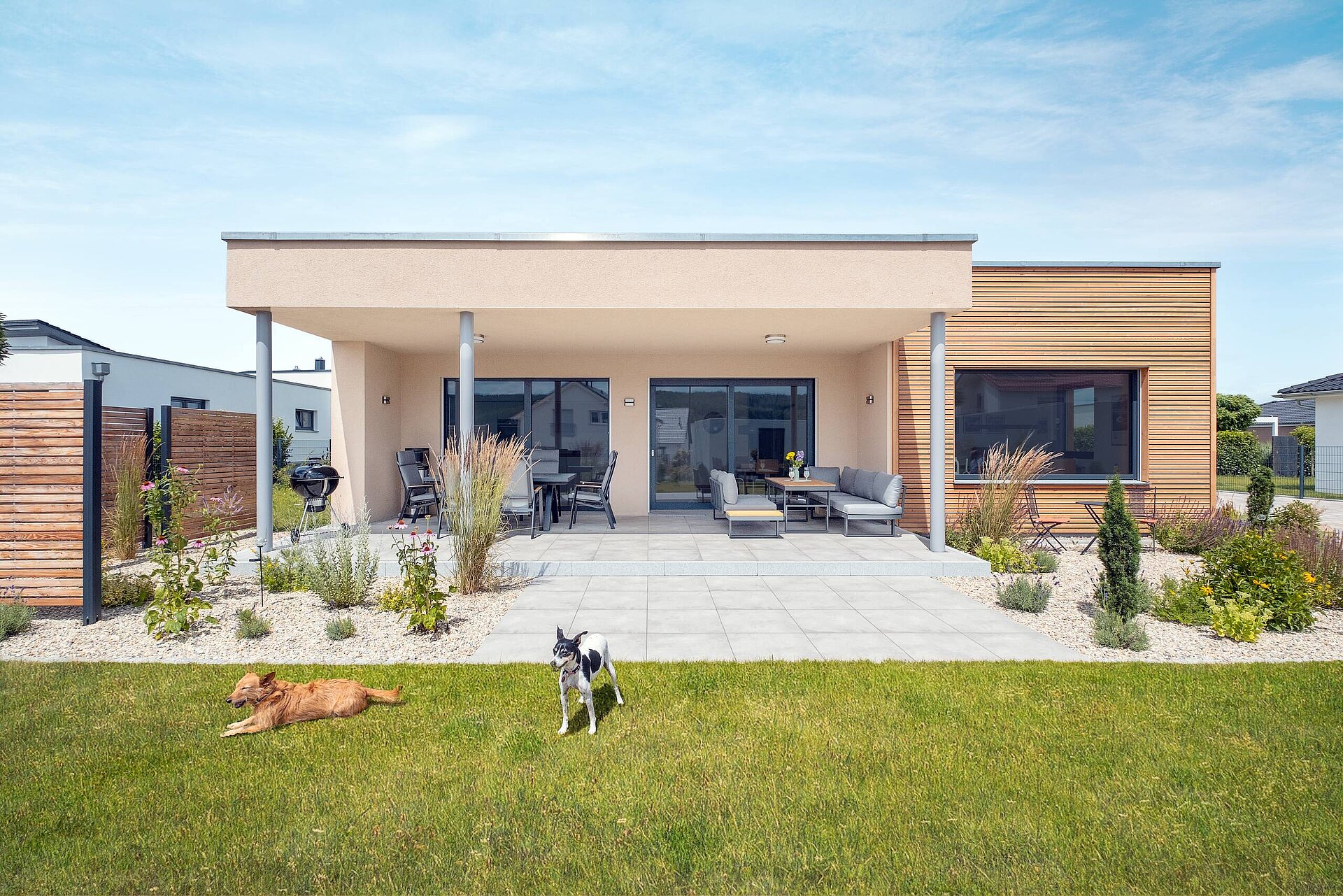 Moderner Bungalow mit Flachdach Bungalow