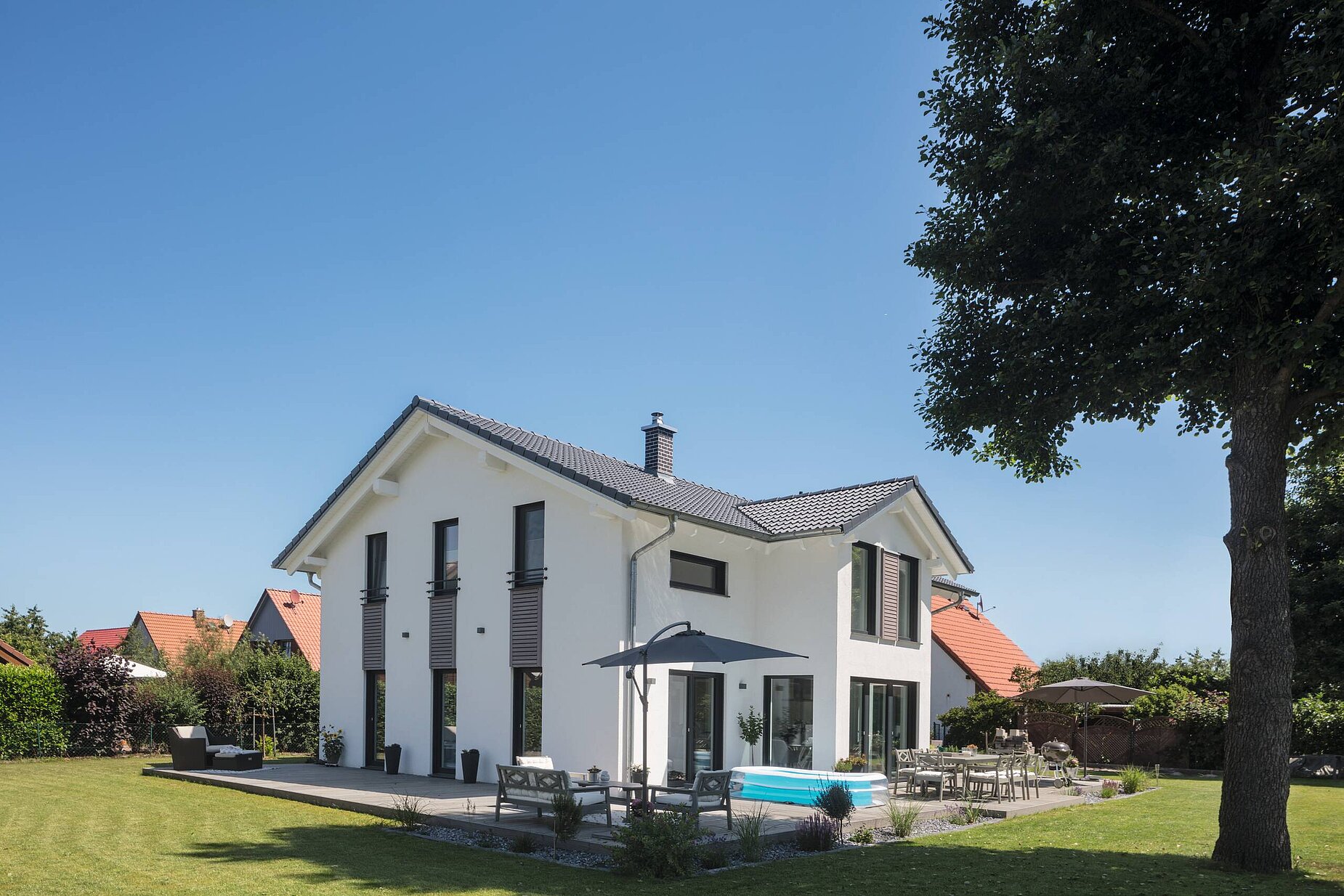 modernes Einfamilienhaus 