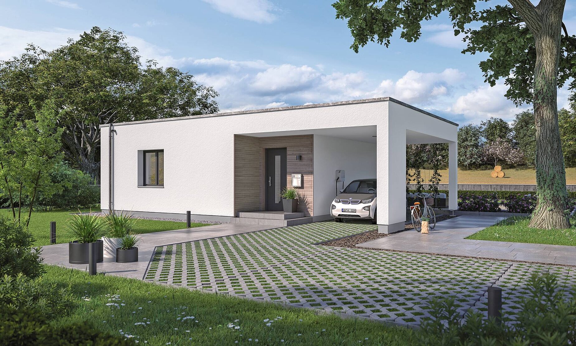WeberHaus Bungalow mit Flachdach