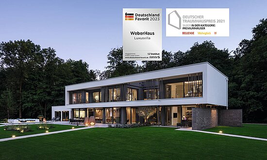 Luxusvilla - Ausstellungshaus Villa Blunt gewinnt den Deutschen Traumhauspreis 2021