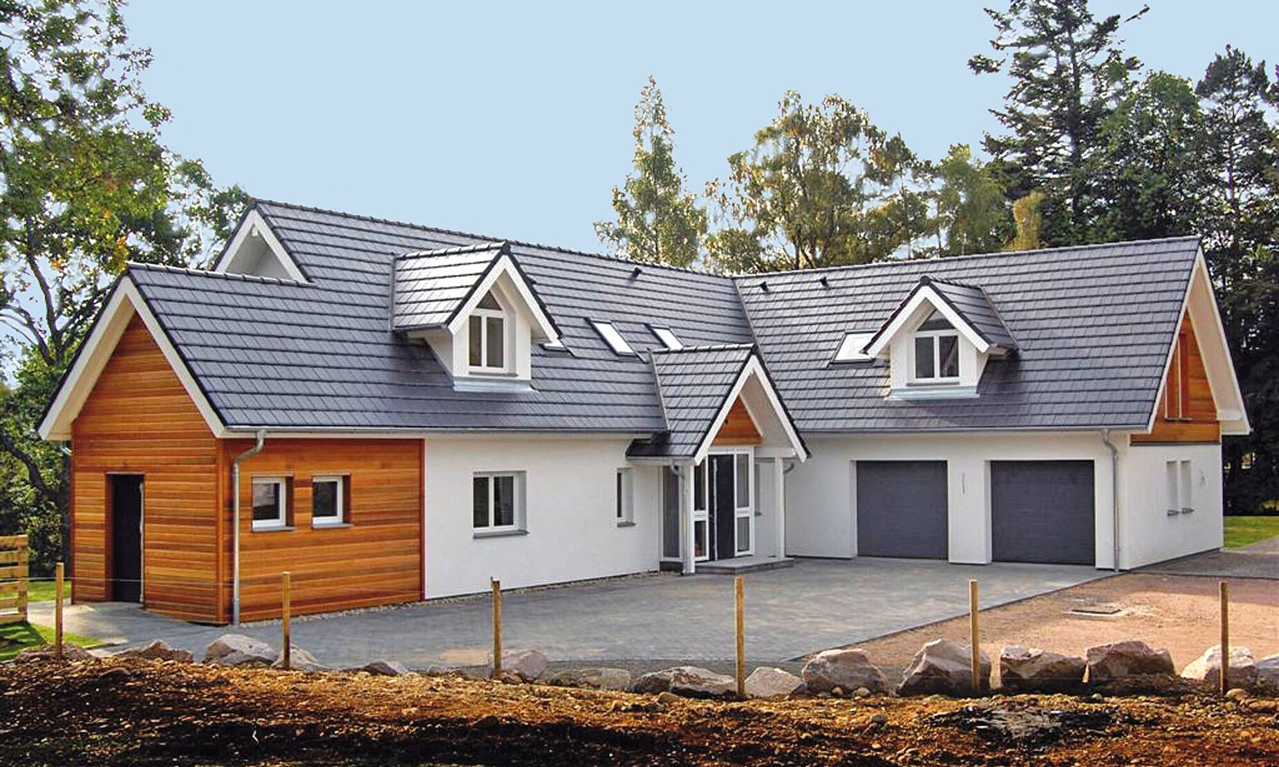 Glass-fronted timber frame home in Scotland