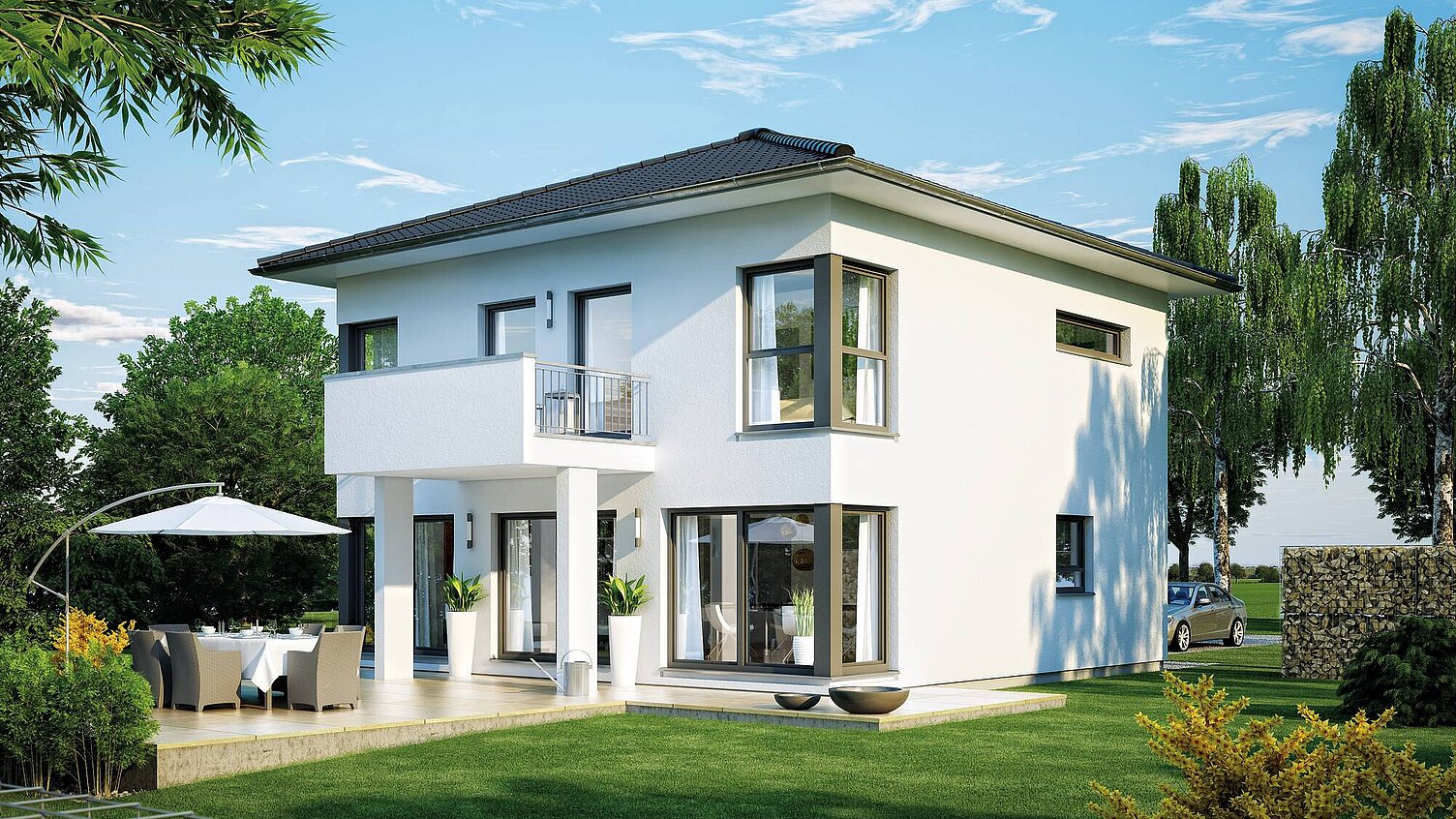 Musterhaus Außenansicht