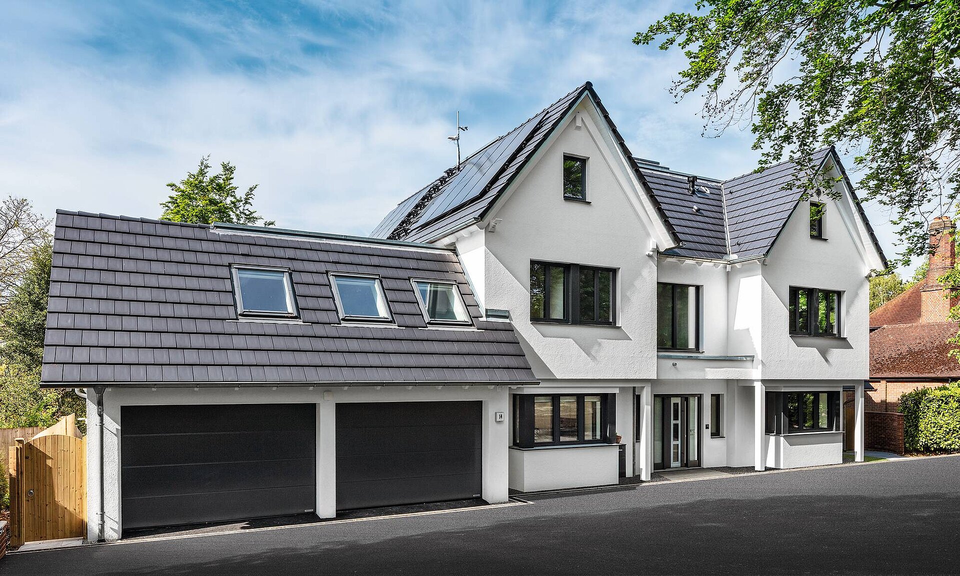 Haus mit zwei Giebel