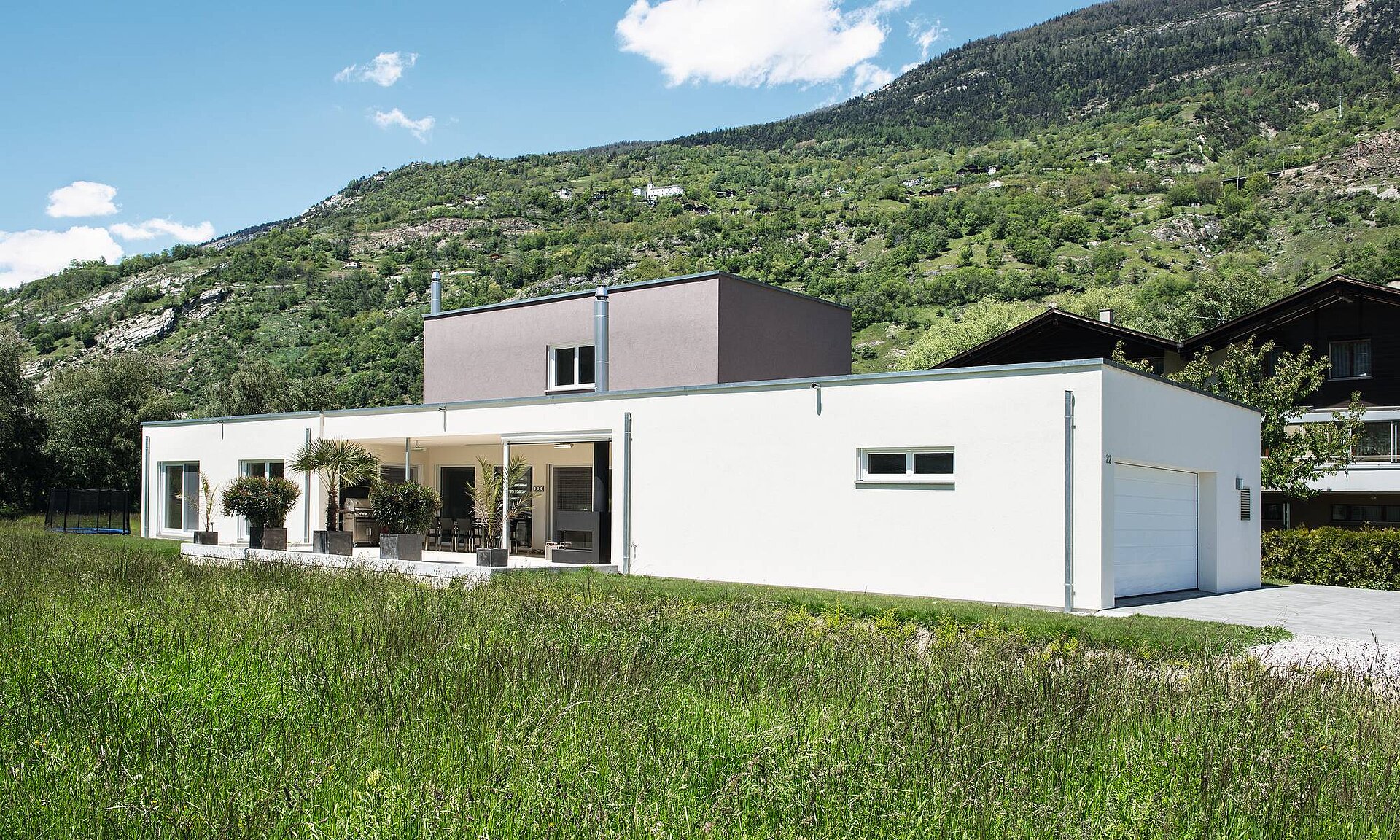 Haus mit Flachdach
