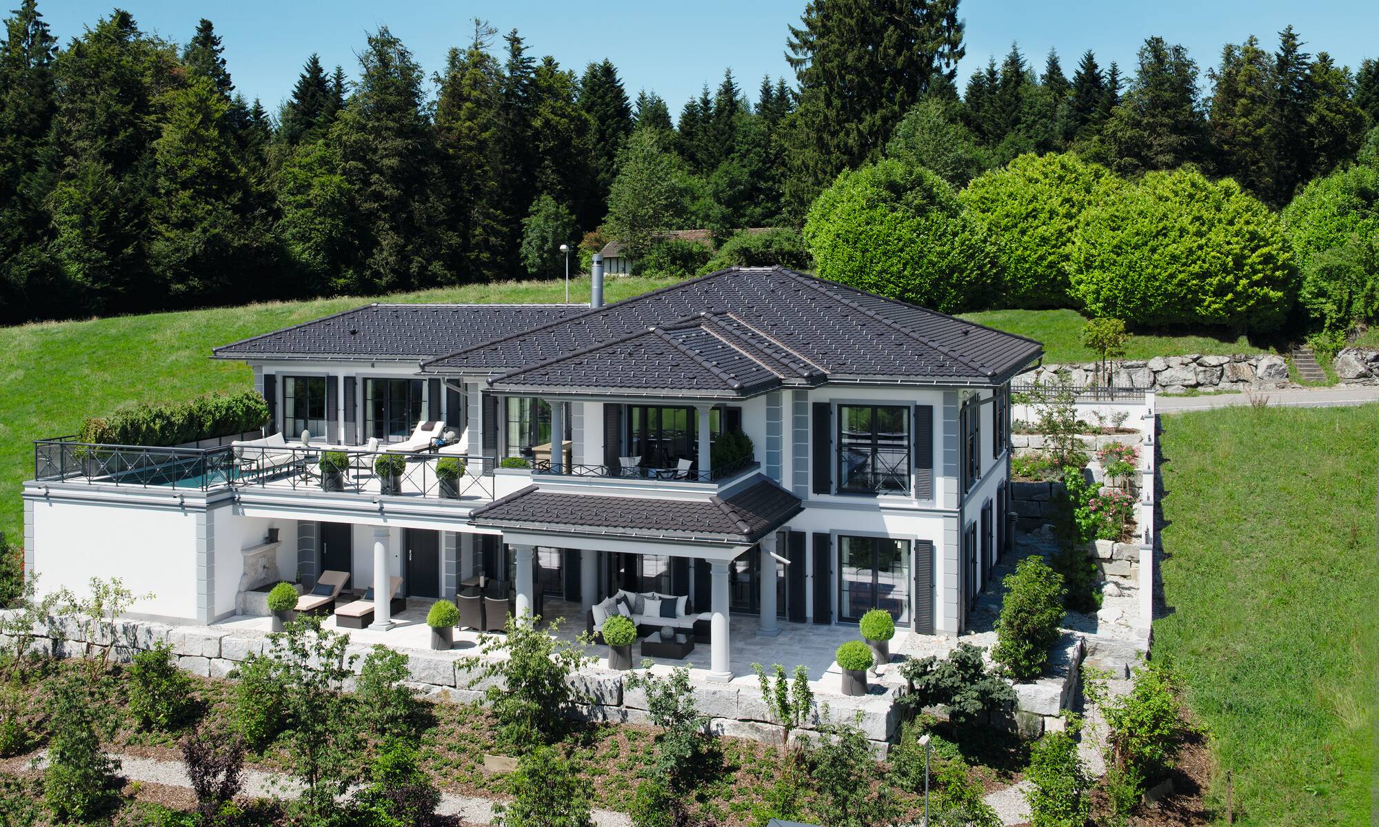 Luxusvilla mit Panoramablick - frei geplante Architektenhäuser von WeberHaus 