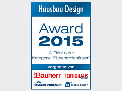 Bronze für WeberHaus in der Kategorie „Plusenergiehäuser“