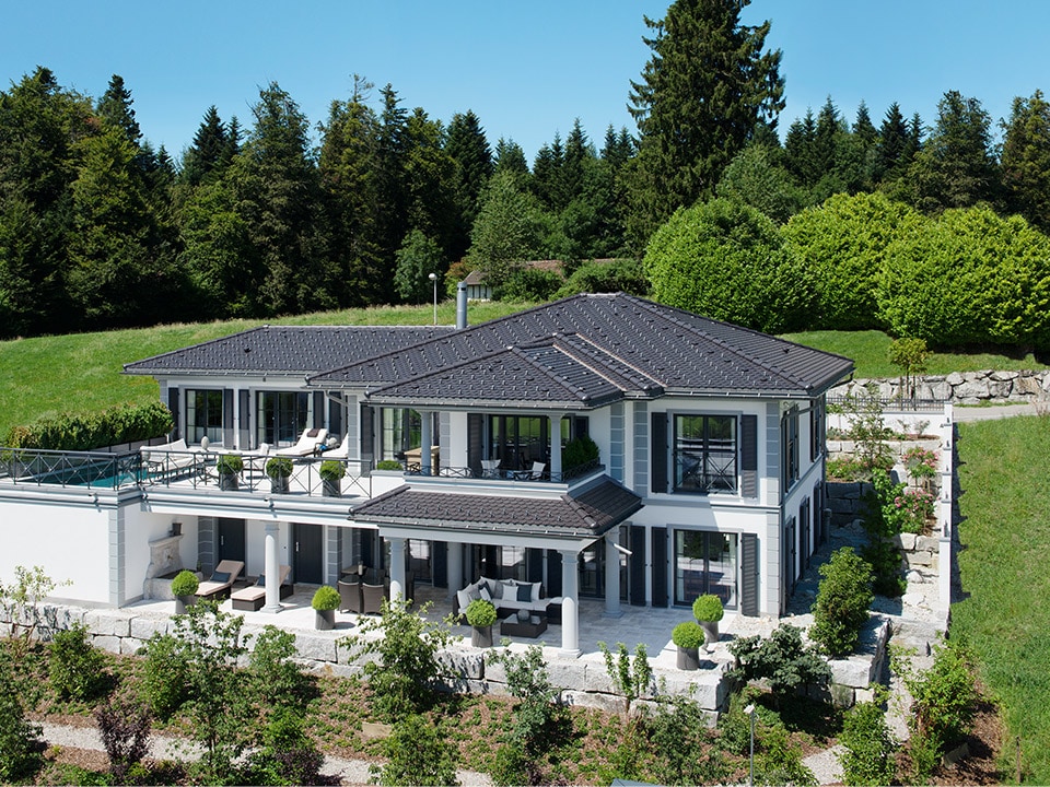 Luxusvilla mit Panoramablick Luxusvilla mit Panoramablick - frei geplante Architektenhäuser von WeberHaus