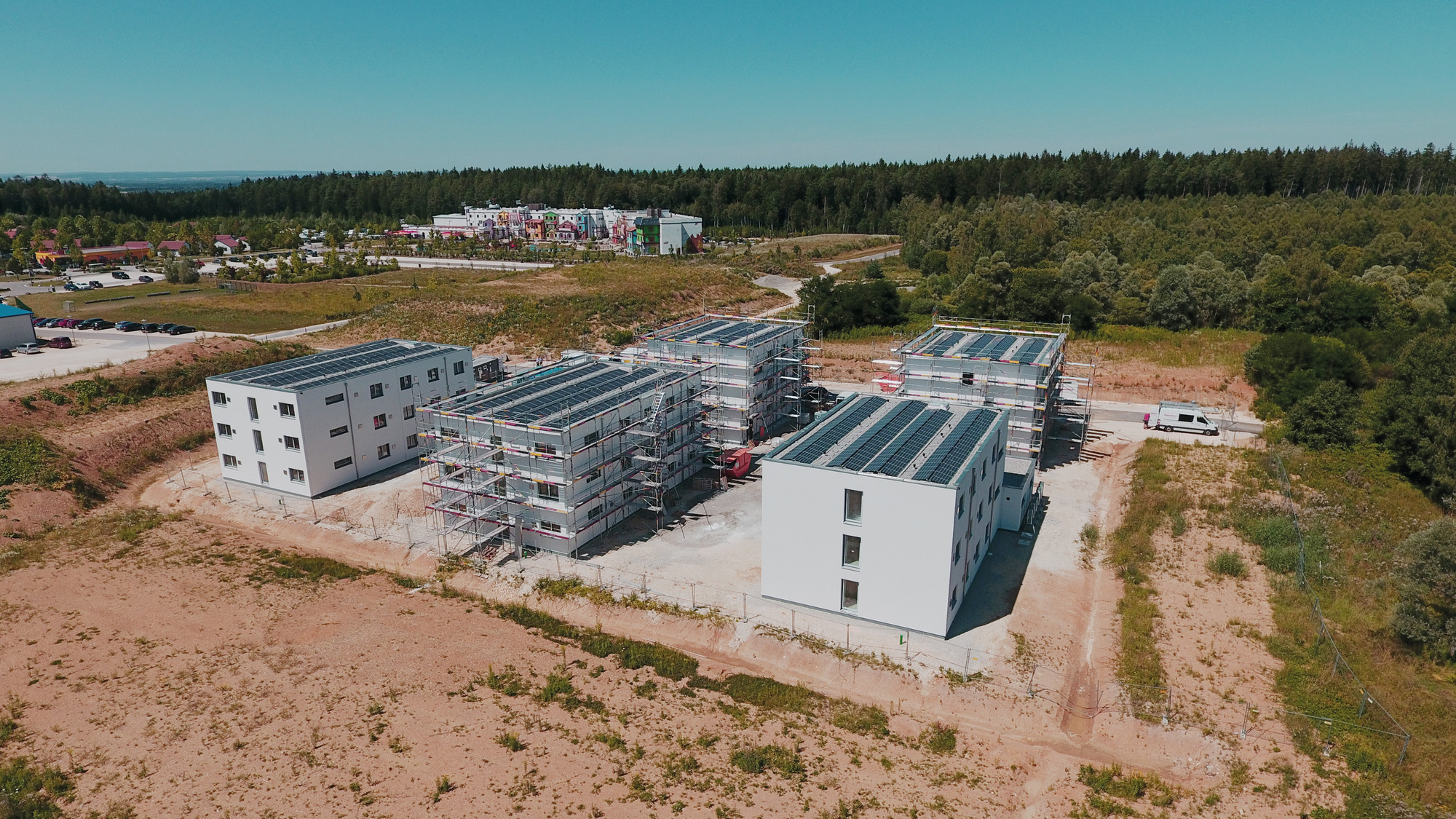 Objektbau in Holzfertigbauweise 