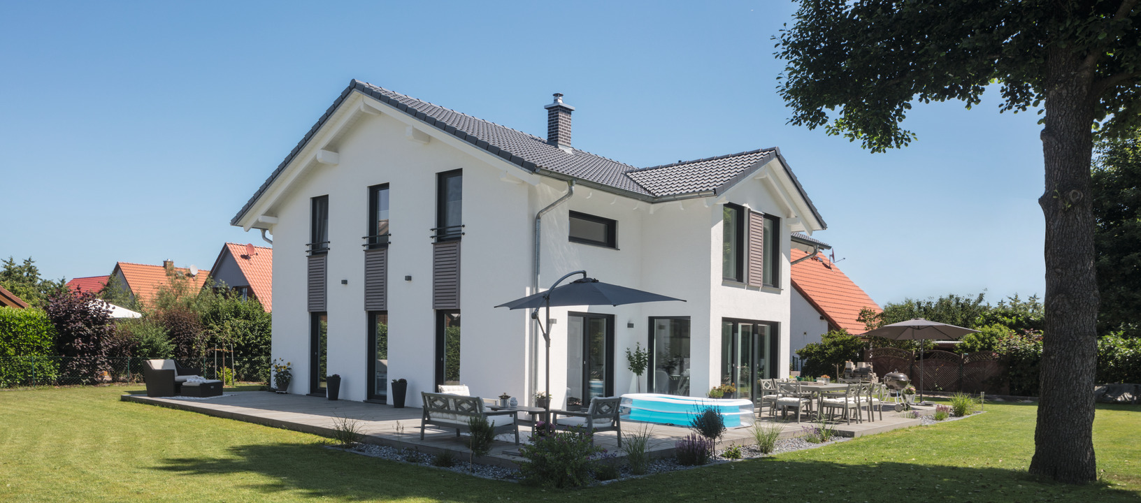 modernes Einfamilienhaus 