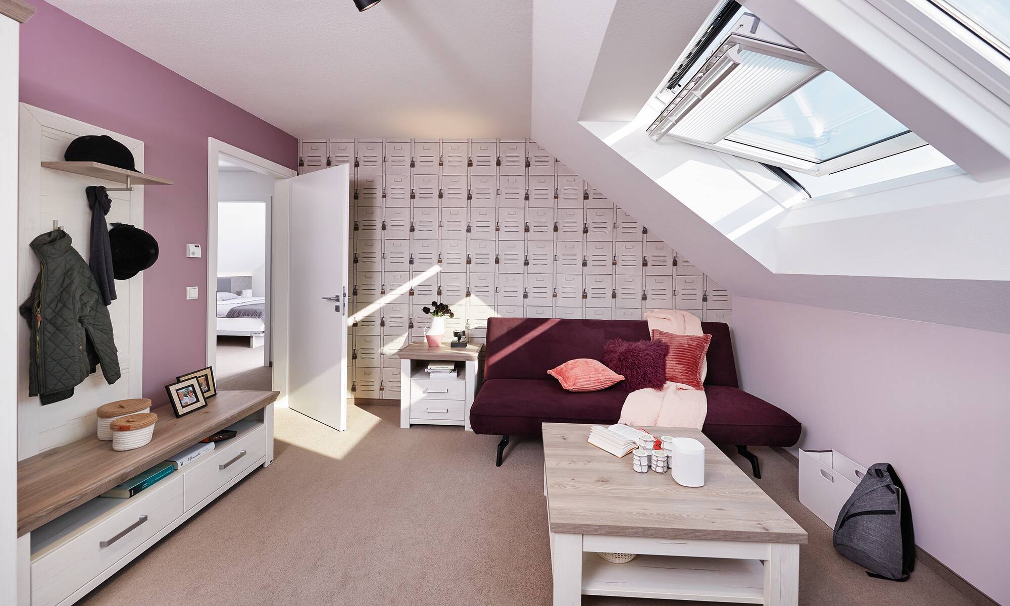 Jugendzimmer mit Dachflächenfenster Jugendzimmer mit Dachflächenfenster