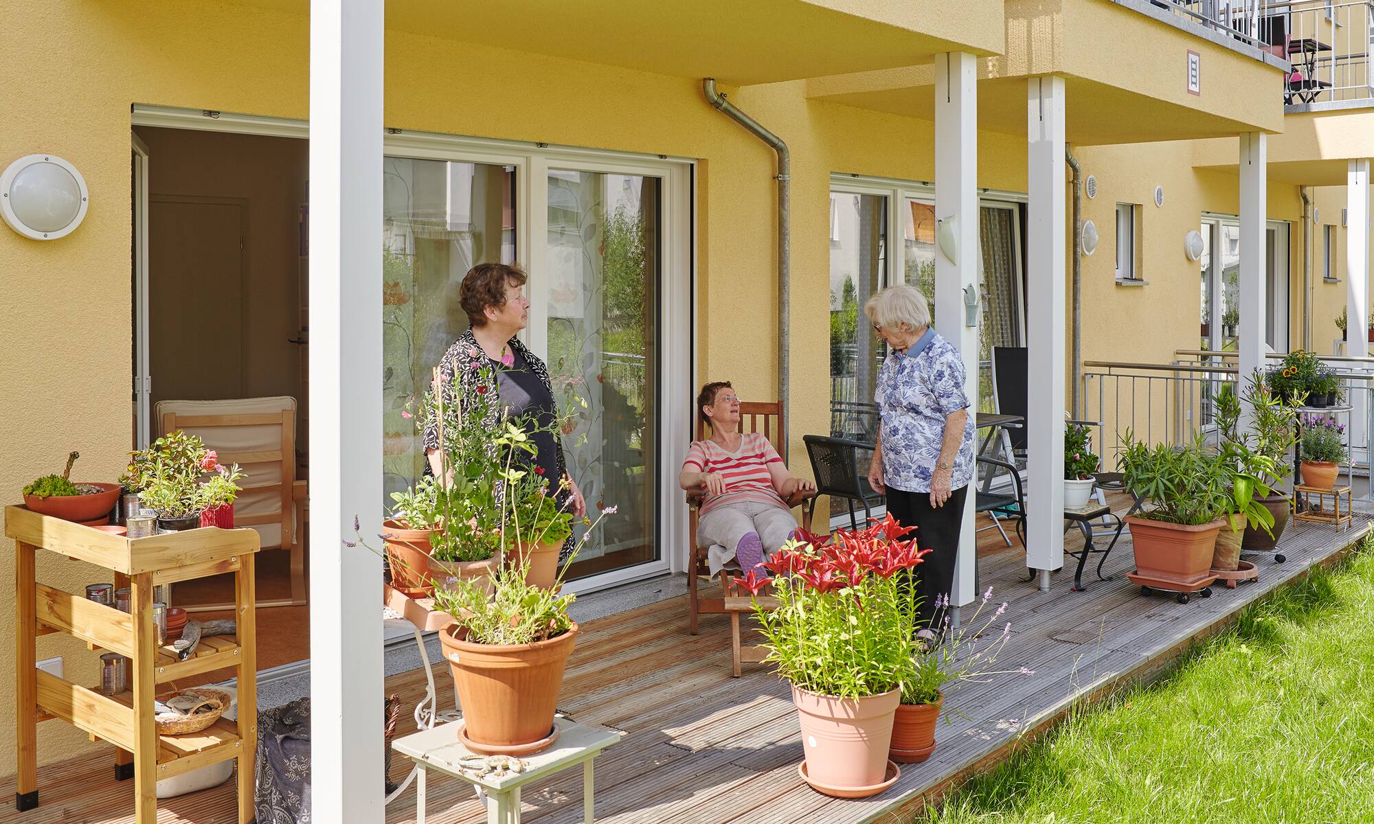 Wohngemeinschaft im Alter Terrasse