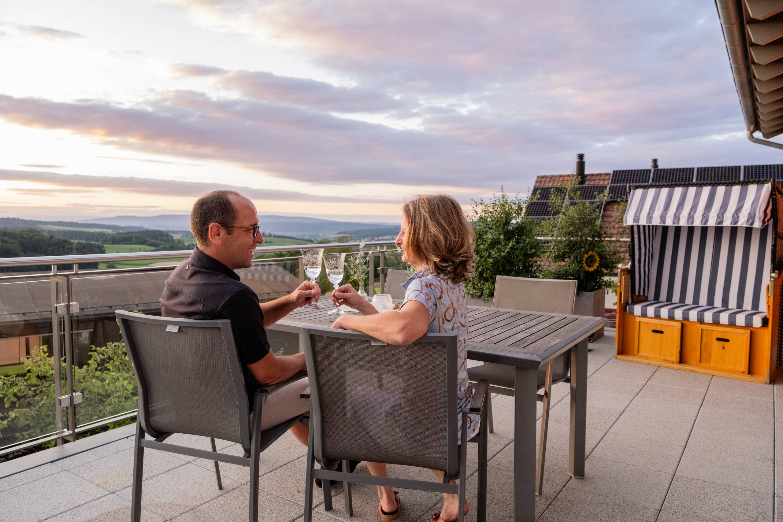 Dachterrasse mit Ausblick