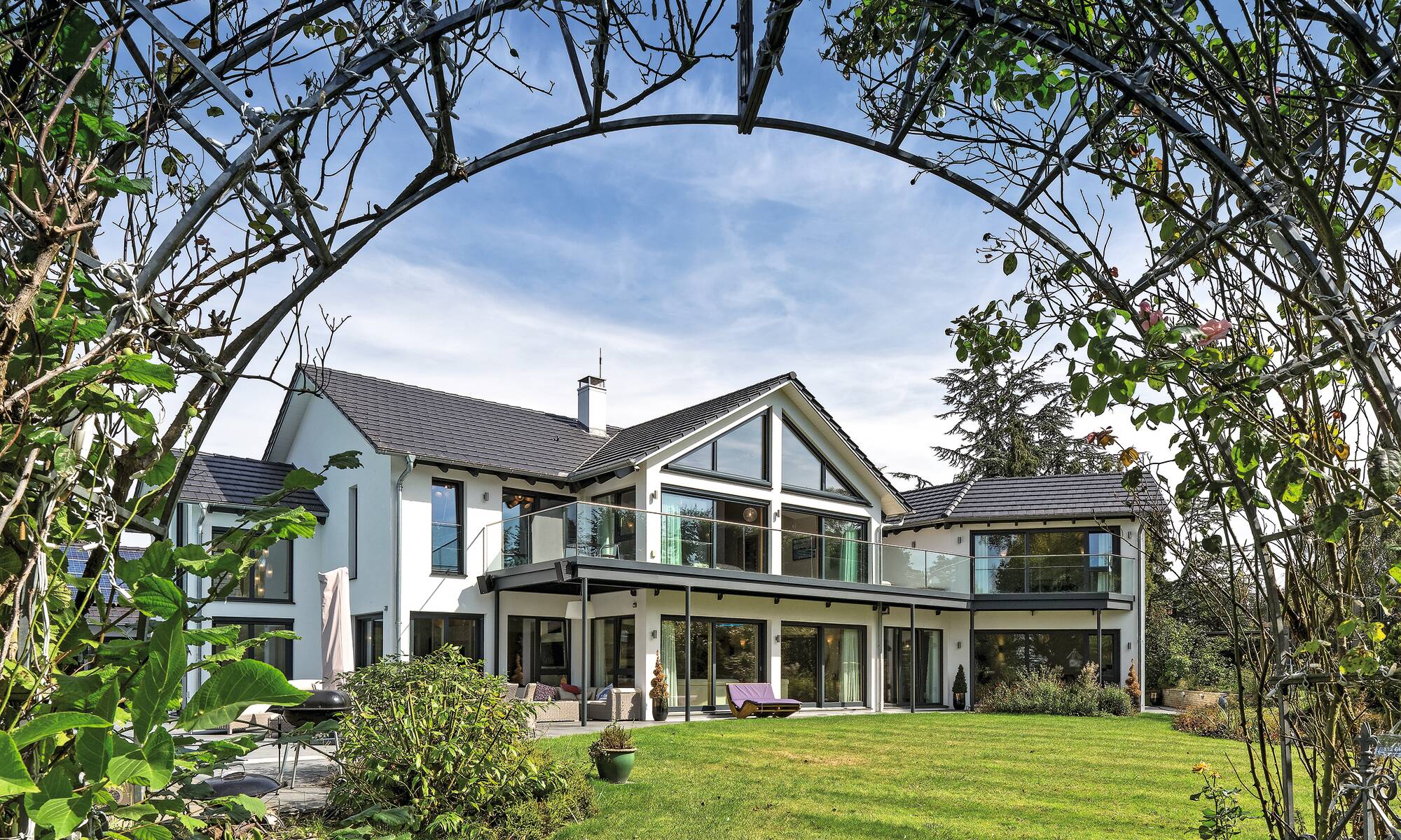 Einfamilienhaus bei Nacht Einfamilienhaus bei Nacht
