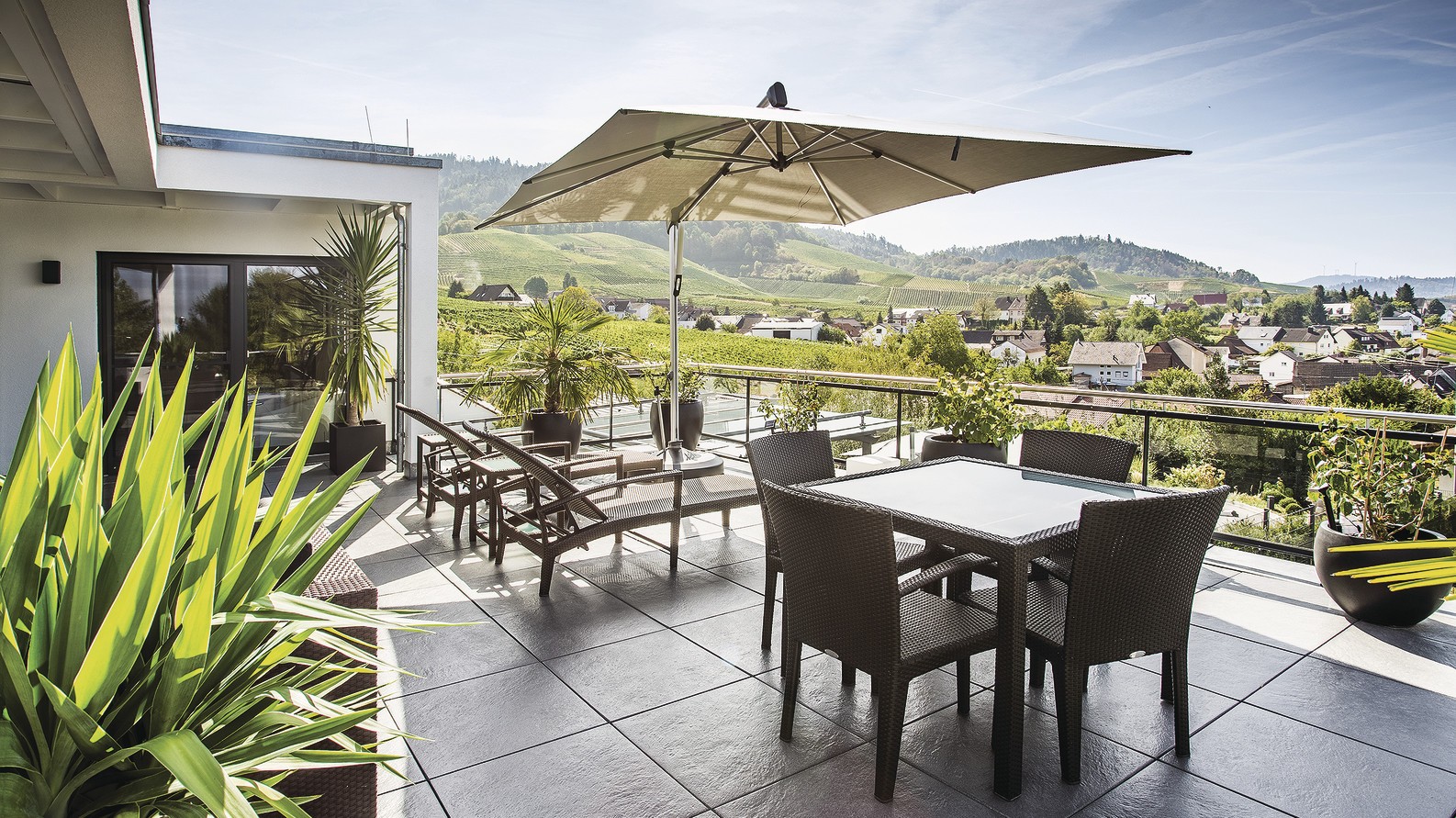 Dachterrasse mit traumhaftem Weitblick Dachterrasse