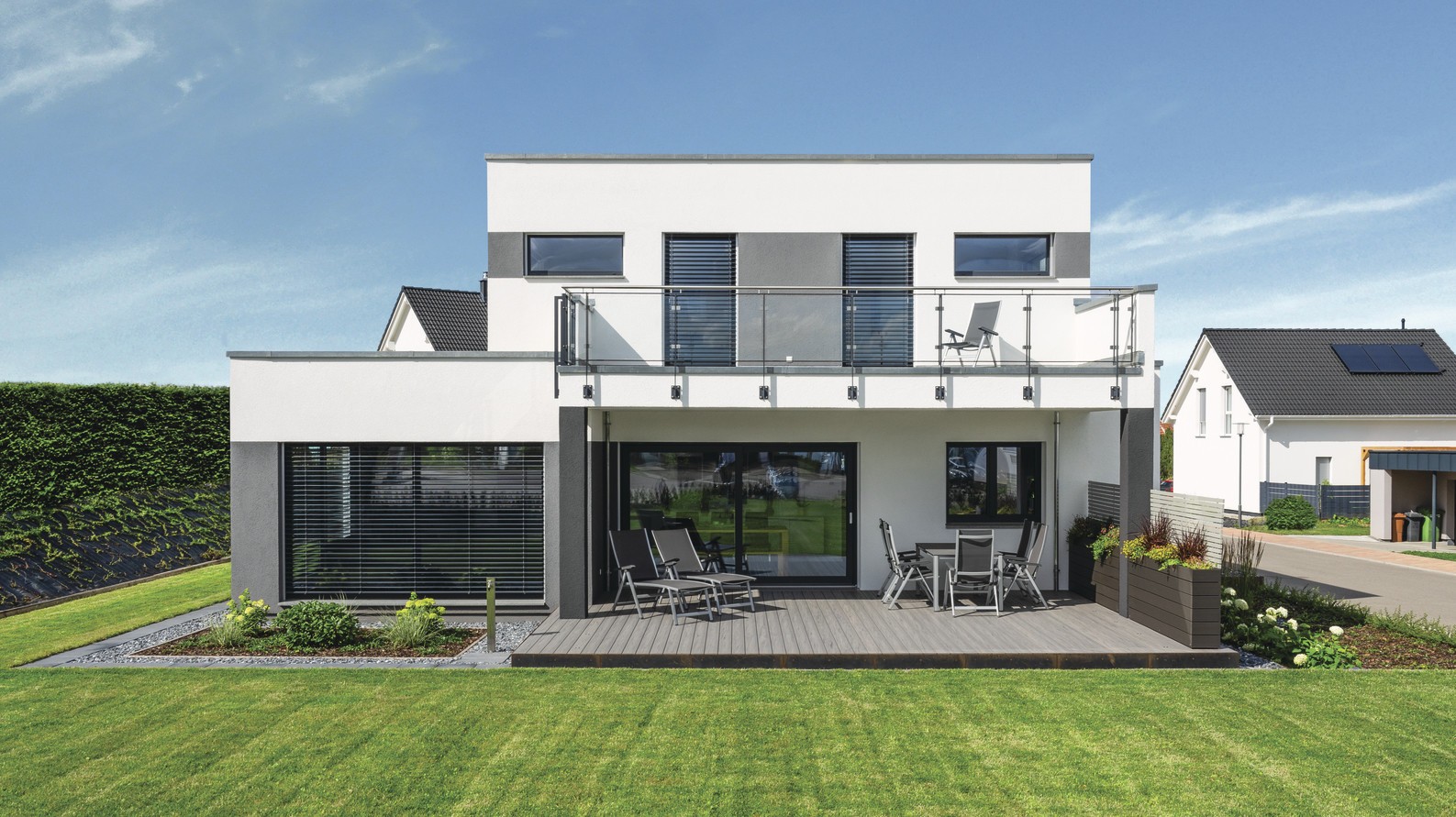 Modernes Architektenhaus mit Flachdach Modernes Architektenhaus mit Flachdach