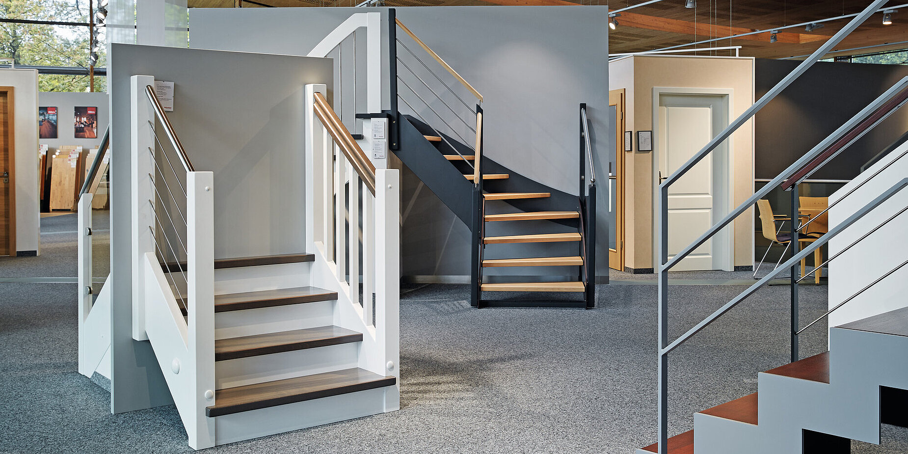 WeberHaus Mustertreppen für Ausstattungsberatung