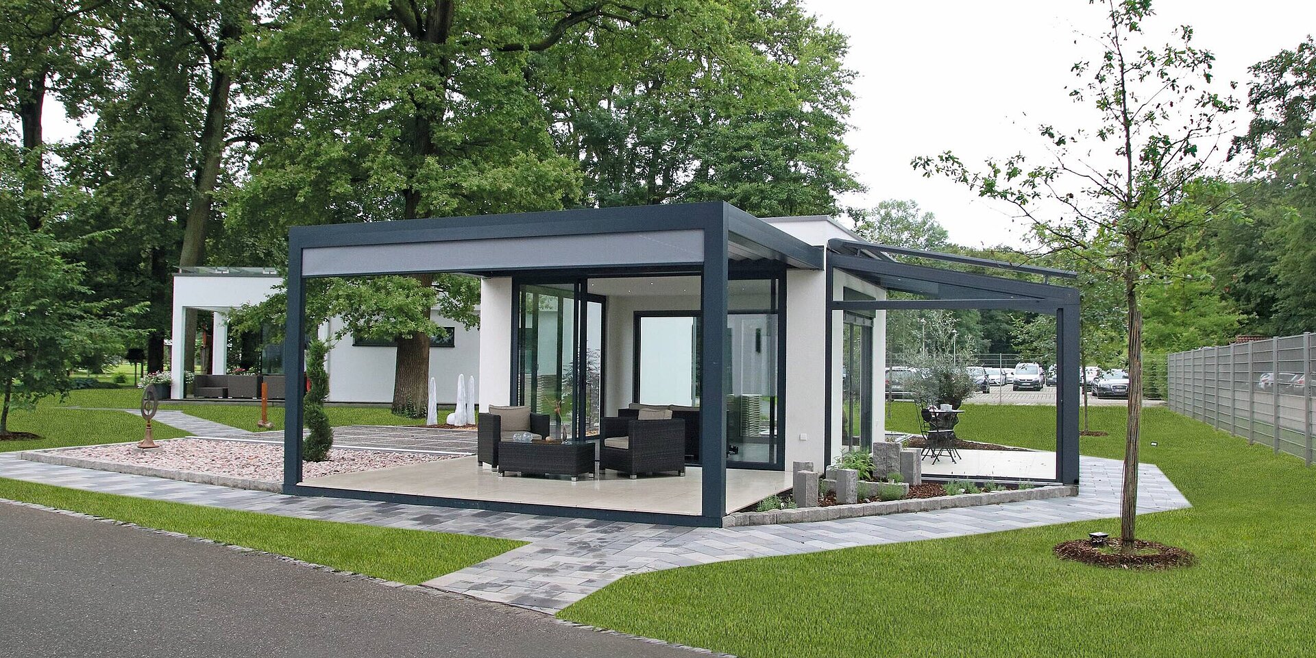 Orangenhaus Outdoor Ausstellungs-Pavillon in der World of Living