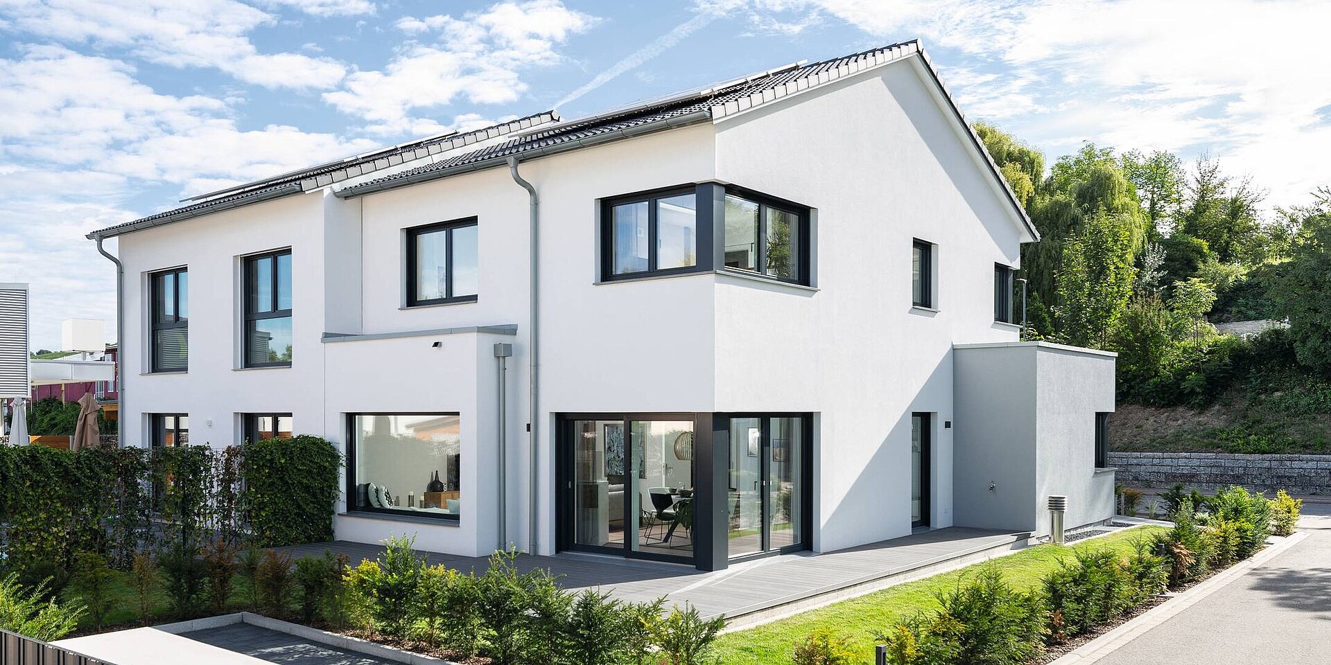 Modernes Doppelhaus Ausstellungshaus Schliengen