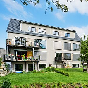 Ökologisches Doppelhaus