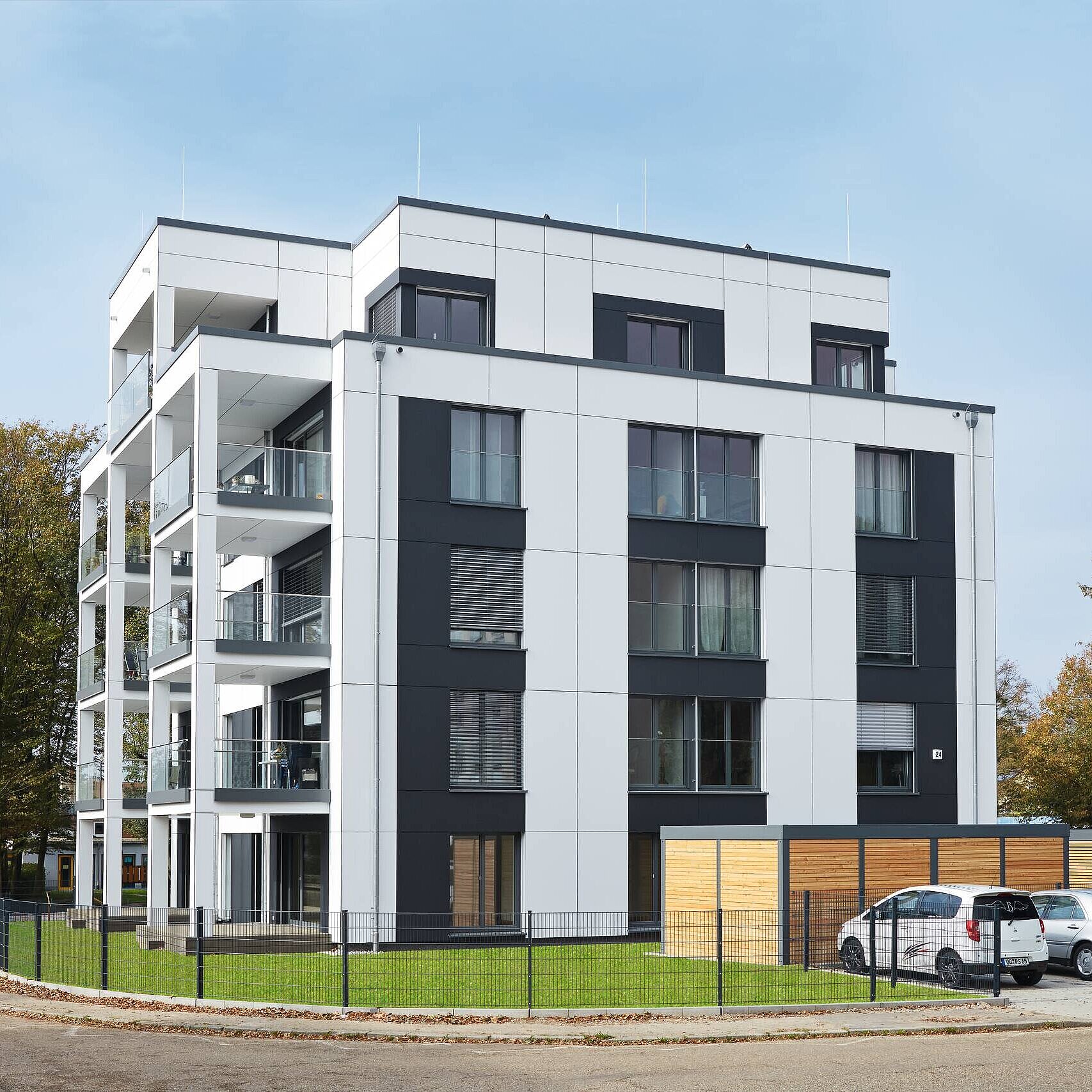 Objektbau in Holzfertigbauweise