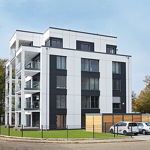 Objektbau in Holzfertigbauweise