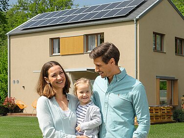 Hauskonzept sunshine für die junge Familie
