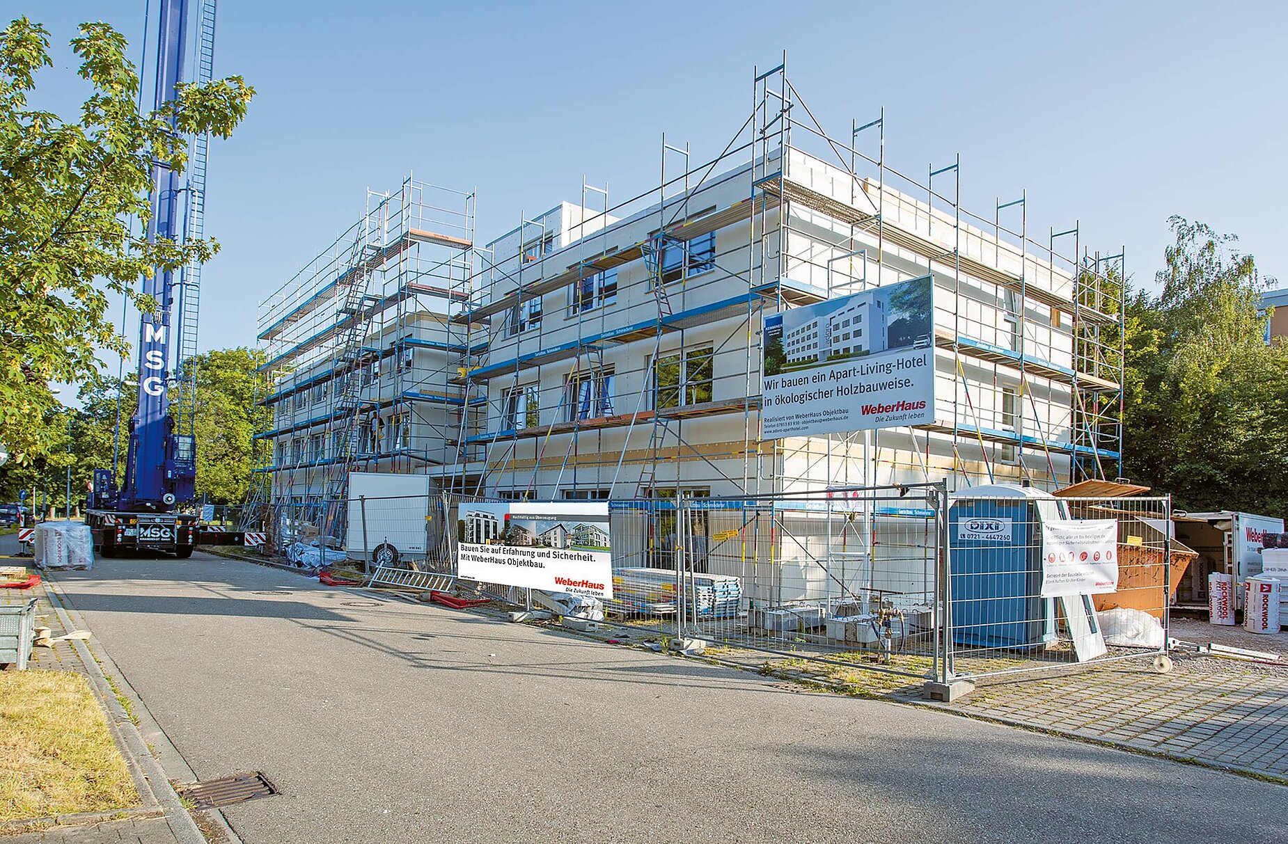 Objektbau in Holzfertigbauweise