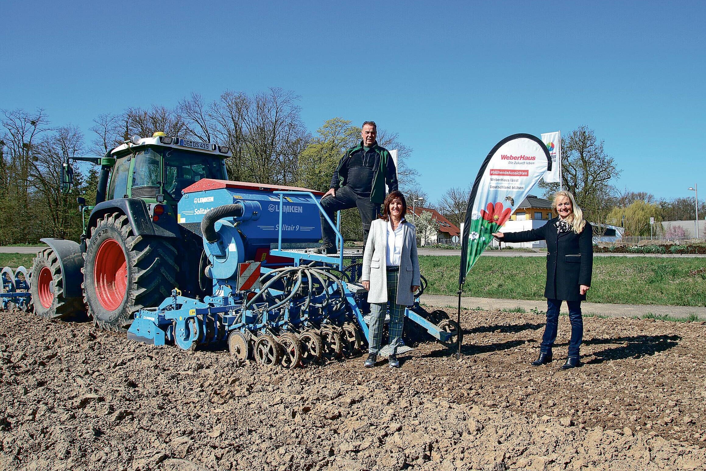 Aussaht Blühstreifen-Initiative WeberHaus