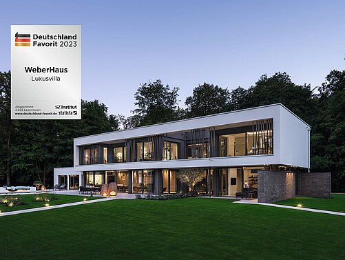 Luxusvilla - Ausstellungshaus Villa Blunt wurde bei Deutschland Favorit ausgezeichnet