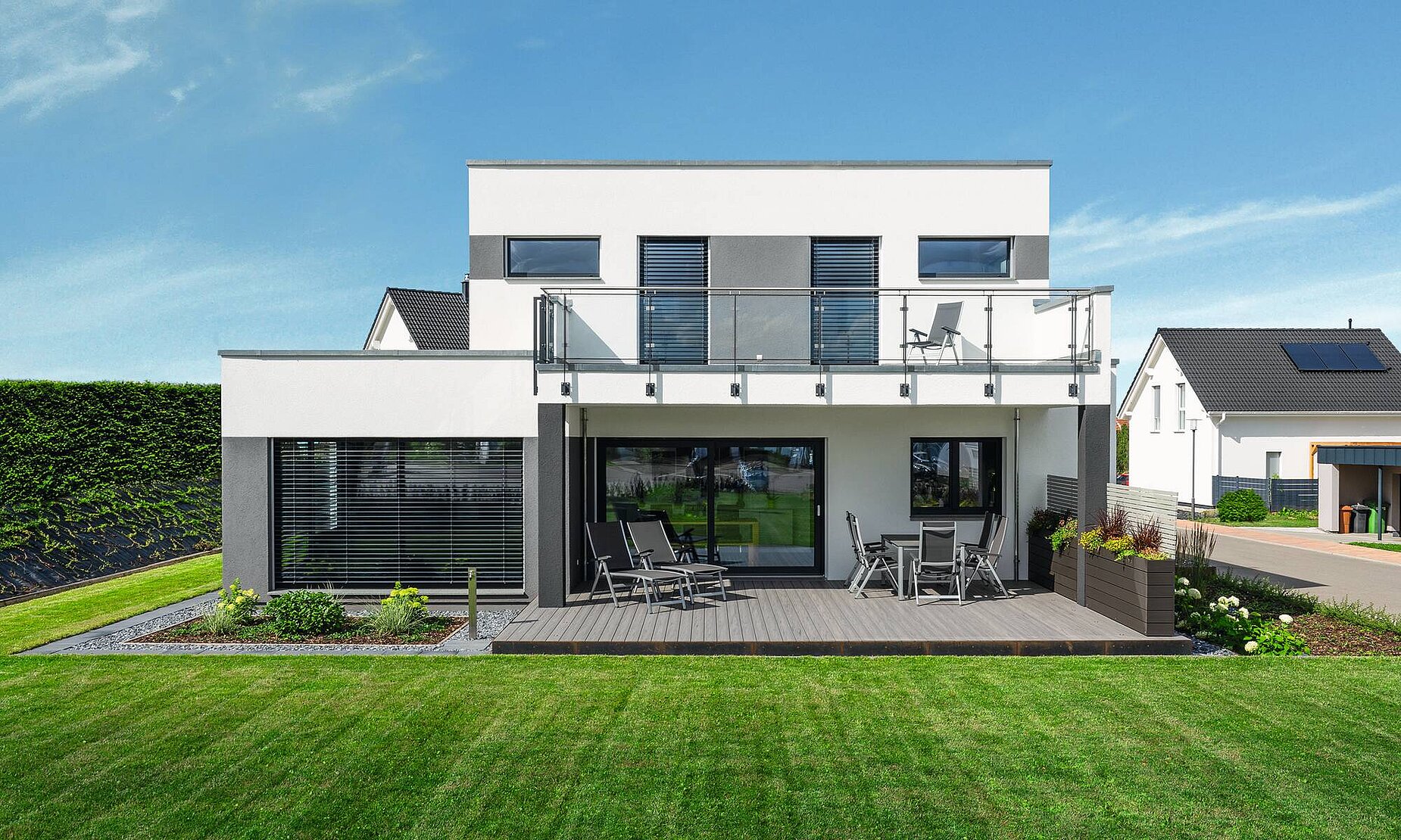 Modernes Architektenhaus mit Flachdach