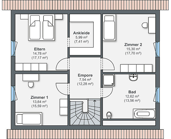 Grundriss Dachgeschoss