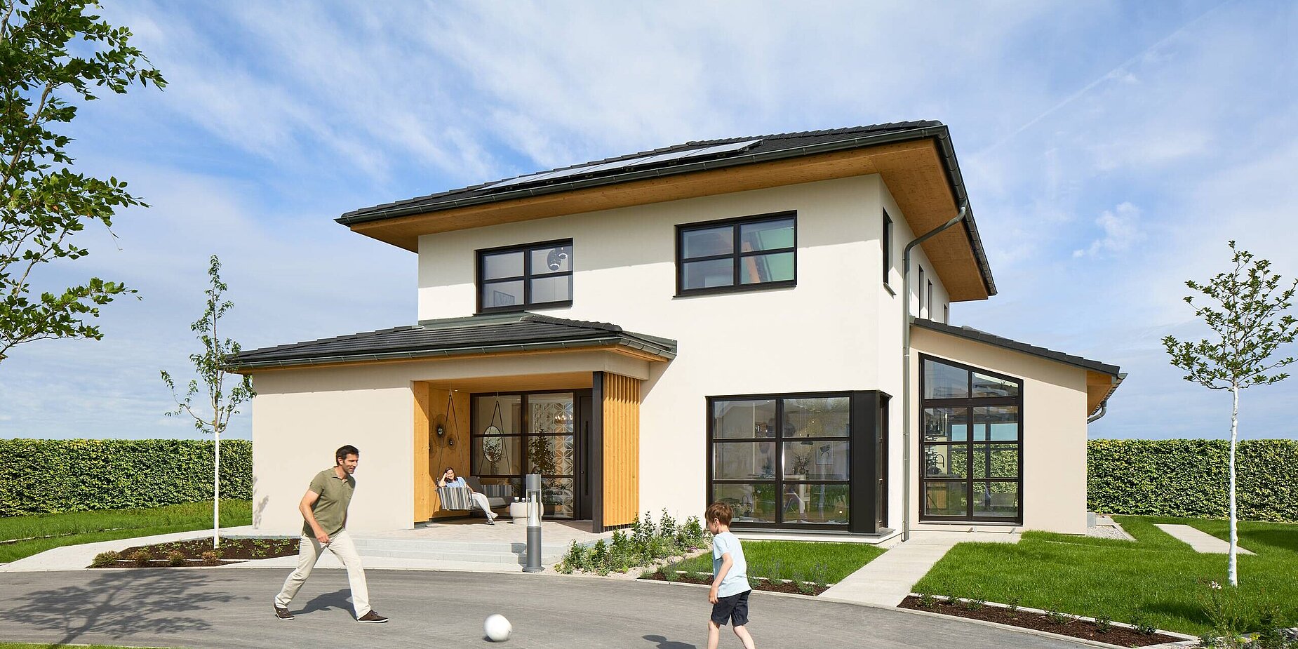 Einfamilienhaus in ökologischer Holzfertigbauweise